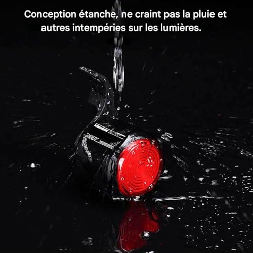 Éclairage arrière de sécurité cyclisme haut de gamme étanche à détection de frein - 5