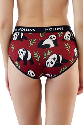 Mikkel Hollins Matching Underwear For Couples - Ultra Soft Tencel Womens Hipster Panties Underwear Panda - Couple Gifts - (Panda)(Medium) #TOP3