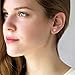 Heart Austrian Crystal Stud Earrings for Women Fashion 925 Sterling Silver Hypoallergenic Jewelry (Clear White)