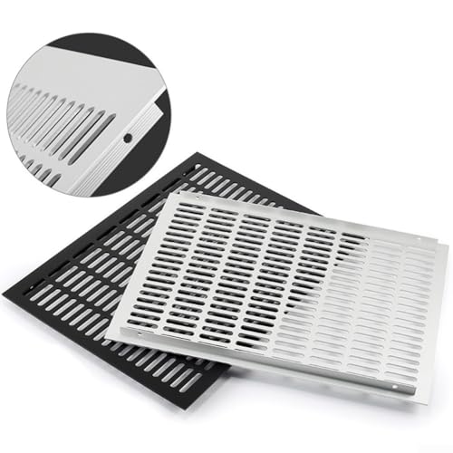 Grille d'aération perforée aluminium contre humidité murale - 5