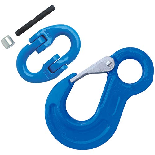 5/8" Grade 100 Eye Sling Hook w/Latch + Connecting Link