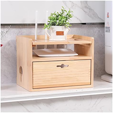 cable storage box Wooden Router Storage Box Multi-function Cable Management Box Large Storage Wires Keeper Holder to Hide Wires & Power Strips cable tidy box (Color : C)
