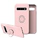 Cover per Samsung S10 in silicone, per Samsung Galaxy S10 Plus, antiurto, antiurto, cover magnetica (rosa, Samsung S10 Plus)