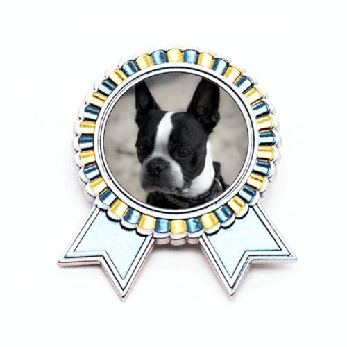 Pin's bouledogue en métal taille M pour sorties au parc