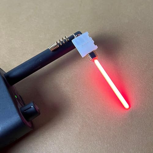 Luz de sensor RF de diodo UHF con indicador LED para detección de señal Walkie Talkie, dispositivo probador de frecuencia portátil para entusiasta del jamón (rojo)
