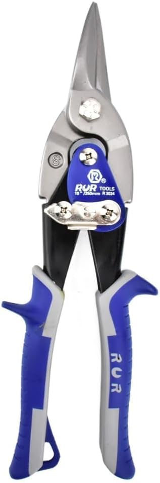 10-Inch Heavy Duty Aviation Tin Snips – Professional Straight Cut Metal Shears for Sheet Metal, Made of Durable Chrome Vanadium Steel for Precision Cutting (10-inch New)