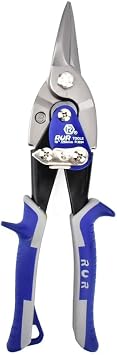 10-Inch Heavy Duty Aviation Tin Snips Professional Straight Cut Metal Shears for Sheet Metal, Made of Durable Chrome Vanadium Steel for Precision Cutting 10-inch New