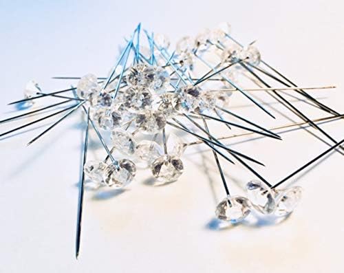 Max 144 pcs Acrylic Diamond 2.5" Wedding Corsage Bouquet Pins