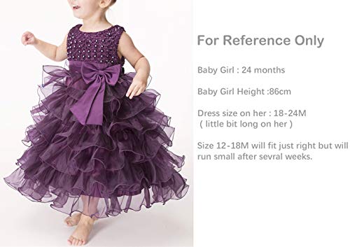 Jup'elle Little Baby Girl Dress Kids Ruffles Party Wedding Birthday Flower Girl Dresses 12 Months #TOP1