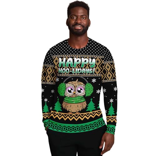 Happy Hoo-lidays Owl Sweatshirt, alternative view 1