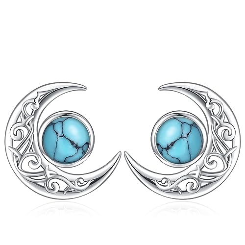 Boucles d'oreilles pierre de lune en argent filigrane haut de gamme