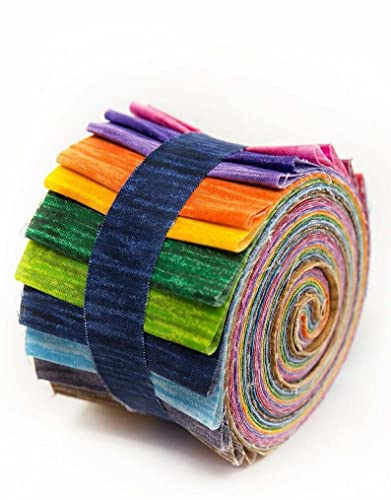 FlashPhoenix Quality Sewing Fabric – 2.5 inch Kaleidoscope Jelly Roll