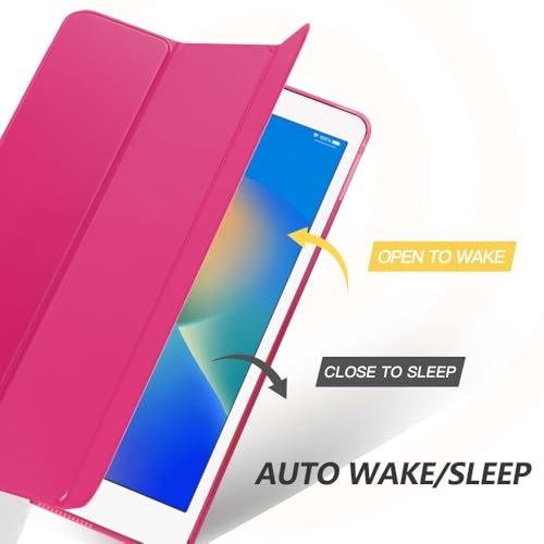 Image of Moko Smart Case for iPad 9th / 8th / 7th Gen Case 10.2 Inch, Bright Pink