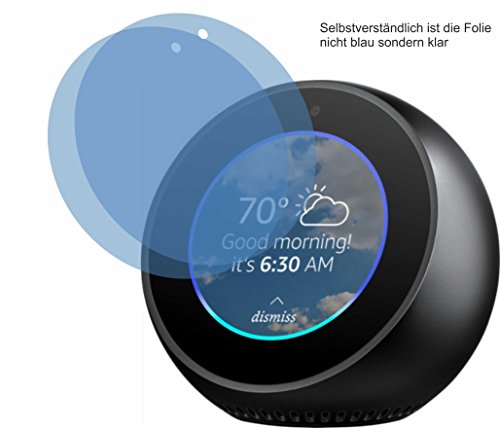 Preisvergleich Produktbild 4ProTec 2X ANTIREFLEX matt Schutzfolie für Amazon Echo Spot Displayschutzfolie Bildschirmschutzfolie Schutzhülle Displayschutz Displayfolie Folie