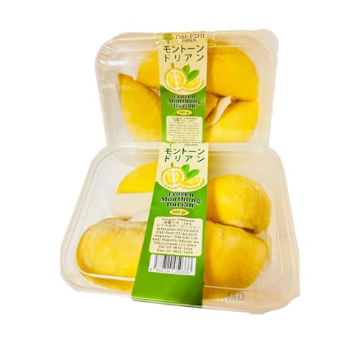 MDSTORE 冷凍ドリアン モントン種 濃厚味わい 種が小さい ベトナム産 500g/箱・Vietnam Monthong Frozen Durian Rich Sweet Flavour 500g/pack・榴連・S?u rieng ?ong l?nh
