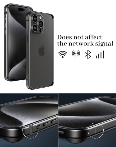 Coque iPhone 15 Pro antichoc métal résout le risque de casse de l'écran - 3