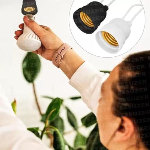 Kit Soquete com Rabicho 10 Peças Bocal Plastico Gambiarra Bocal E27 Boquilha com Fio Receptaculo Enc