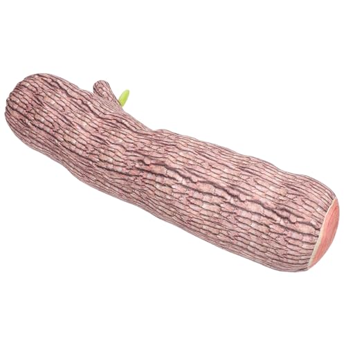 DECOMELODY リアルな木目デザイン切り株クッション 軽量で持ち運び簡単 筒形ソファ抱き枕 車用腰当てクッション インテリアに映える自然風お