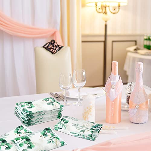 Image of Geyee 50 Pack Travel Tissue Packets Facial Paper Napkins, Eucalyptus Leaf
