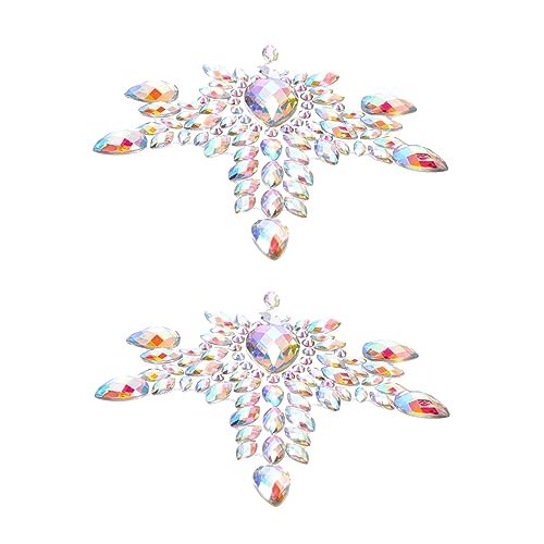 Beavorty 3Pcs Adesivos Acrílicos Diamantes Para Artesanato Adesivos Corporais Joias Corporais Joias