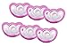 JollyPop 0-3 Months Pacifier 6 Pack Unscented - Pink