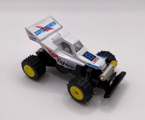 Mini RC Buggy Off-Road 1:64 Scale Upgraded 2.4G 5-Channel 7CM RC Radio Wireless Remote Control Car Coke Can Micro Racing Pocket Portable Truck for Multi-Users (White)