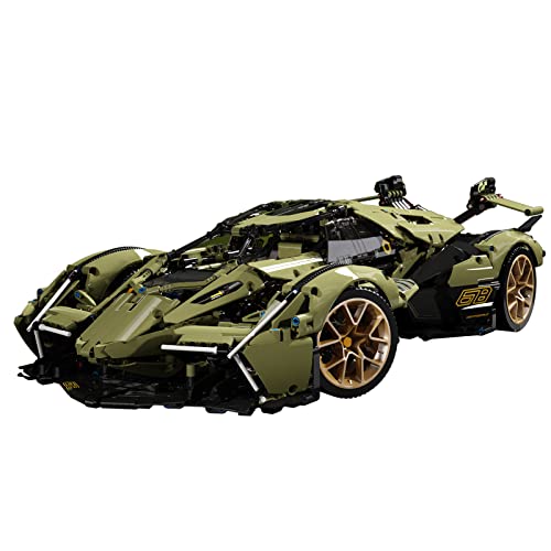 icuanuty Technik Auto Bausteine, 2527 Teile 1: 8 Technik Sportwagen Modell, Klemmbausteine Technik Auto Kompatibel mit…