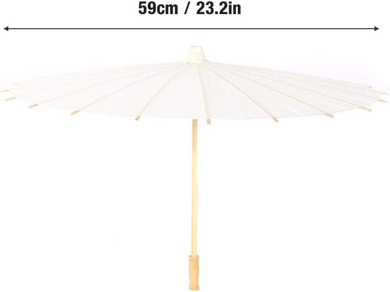 Traditional Chinese Paper Umbrella, White Wedding Parasol, Handmade Oiled Paper