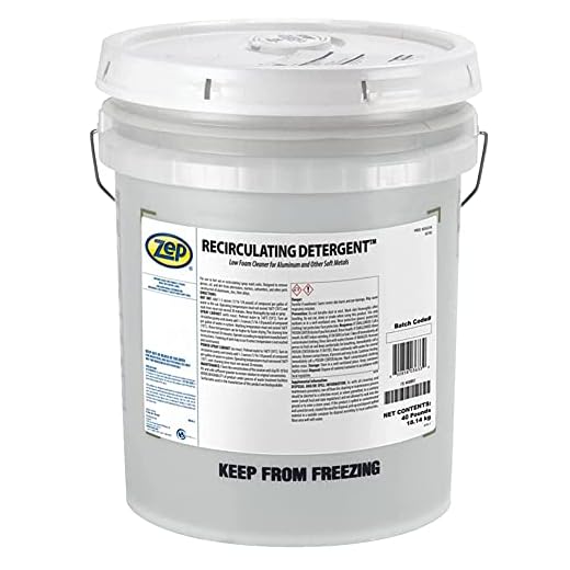 Zep Recirculating Detergent Powder - Low Foam Cleaner for Aluminum and Other Soft Metals - 40 Pound Pail - 36334 - FOR WORKPLACE & INDUSTRIAL USE ONLY
