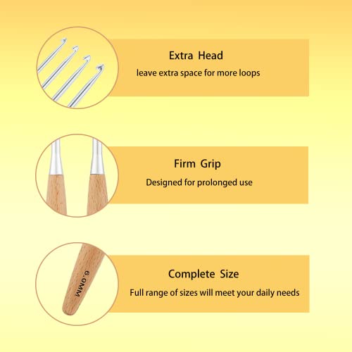 Yarniss BCK000 Beech Wood Crochet Hooks Set thumb #2