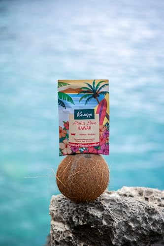Kneipp Aroma-Pflegeschaumbad Aloha Love Hawaii - Badezusatz mit exklusivem Hibiskusblütenextrakt und Bio Kokosöl - 50ml