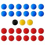LEAP Soccer Magnets 27 Picese Use to Magnetic Whiteboard 2 Team Sport Goal Player Magnets for Magnetic Clipboard Coach Board