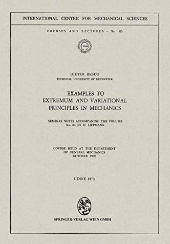 Examples to Extremum and Variational Principles in Mechanics: Seminar Notes Accompaning the Volume No. 54 by H....
