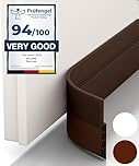 Vellure® Premium Door Draft Excluder Strip - Door Seal for Energy Saving - Quick and Easy Installation - Draught Excluder for bottom of door - Ideal for Keeping Out Cold