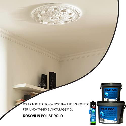 Unifix Eco - Acm Colla Per Pannelli Fonoassorbenti, Colla Per Pannelli Polistirolo, Rosoni, Battiscopa, Sughero E Piastrelle – Collante Acrilico Con Forte Presa Per Uso Interno (310 Ml) - 4