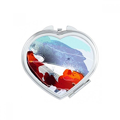 Miroir maquillage compact bleu portable pour corriger le teint - 2