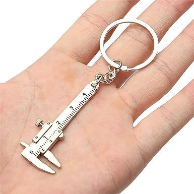 Image of Mini Portable Hand Tool Keychain Adjustable Key Spanner Wrench Universal Chain Universal For Gift. (Mini Vernier)