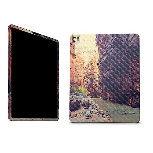 Image of MightySkins Carbon Fiber Skin Compatible with Apple iPad Pro 12.9 inch M2 6th Gen (2022) Full Wrap Kit - The Narrows | Protective, Durable Textured Carbon Fiber Finish | Easy to Apply | Made in The USA