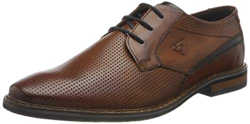 Bugatti Men's Derby Lace-Up, Cognac, 6 UK Wide