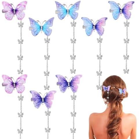 COMNICO Elegant Butterfly Hair Clips Set Cover