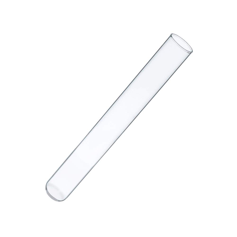 tubos de ensayo pequeños, tubo de ensayo de laboratorio de 50 piezas / lote, 15 * 100 mm, tubo de ensayo de vidrio transparente vacío, implemento de laboratorio de uso, consumibles médicos, fácil de