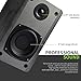 SINGING WOOD T25 Passive 2 Way Bookshelf Speakers 60 Watts (30W x 2) with preinstalled Wall Mount Bracket- Beech Wood Finish, Pair - Receiver or Amplifier Needed to Operate (Black)