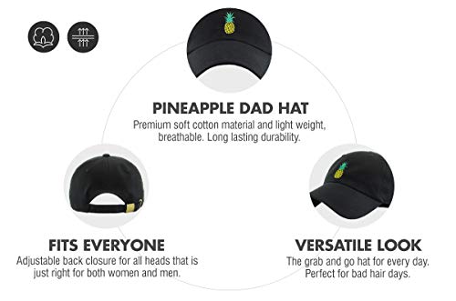 Image of KBETHOS Daddy Dad Hat Pineapple Vacation Baseball Cap Vintage Distressed Classic Polo Style Adjustable
