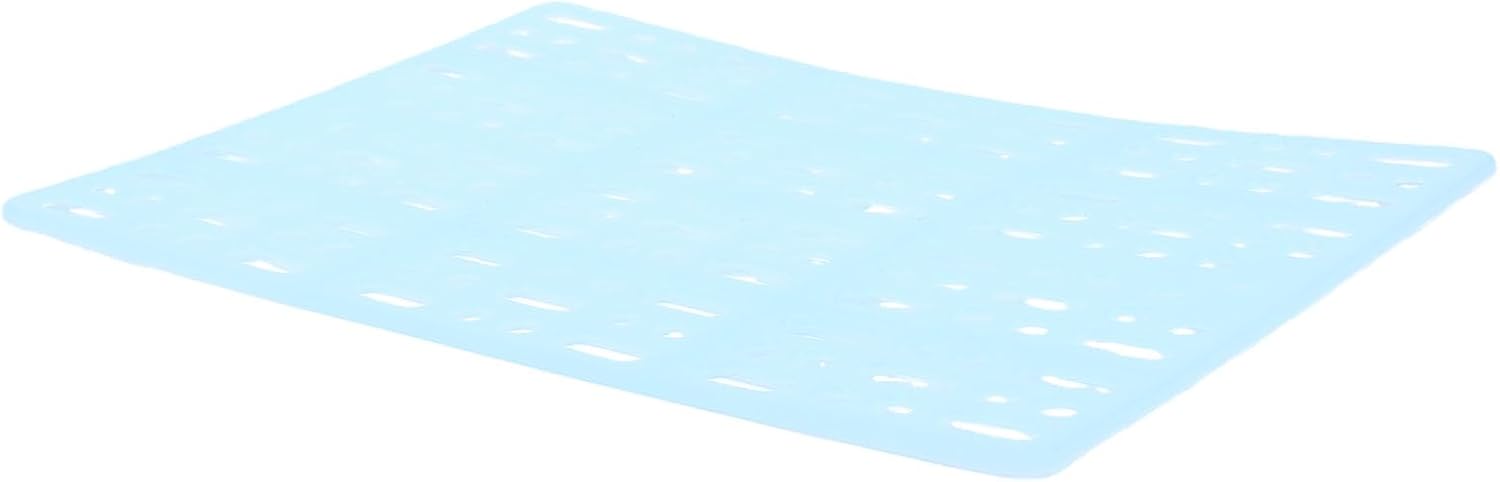 Dpofirs 15pcs Plastic Rabbit Cage Mat with Connecting Buckles, Bunny Foot Resting Pad for Small Animals, Guinea Pig Bunny Cage Mat, 34x25cm (Blue 34x25cm)