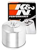 K&N Motorcycle Oil Filter: High Performance, Premium, Designed to be used with Synthetic or...