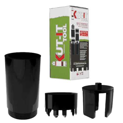 K-IT KUT-IT 2-in-1 Turf Removal and Sprinkler Cap Tool No-Dig Irrigation Maintenance Device for Grass Clearing and Lawn Repairs Works by Hand Wrench or Drill