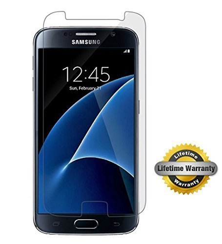 Galaxy S7 Screen Protector, SOOYO(TM)[2016 New Version] [Tempered Glass] [Bubble-Free] [9H Hardness] [Scratch-resistant] Screen Protector for Samsung Galaxy S7,-[1Pack]