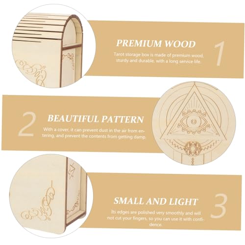 Caja de 4 Piezas para Almacenamiento de Tarot