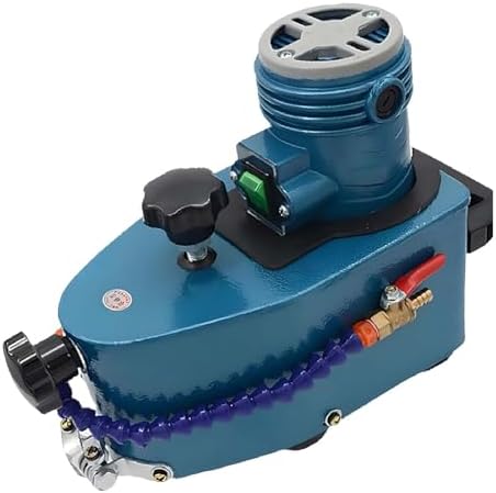 Glass Beveling Machine with Diamond Wheels, 850W Portable Edge Polisher, 8000R/Min Low Noise Grinder for Glass/Acrylic/Ceramic, 4-19mm Thickness Range