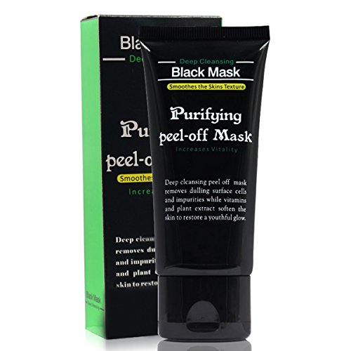 Charcoal Peel Off Mask, iFanze Bamboo Charcoal Black Mask Blackhead Remover Deep Clean Peel Off Mask, 50ml